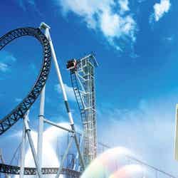 「高飛車」が夏季限定バージョンびしょ濡れコースターに/画像提供:富士急行