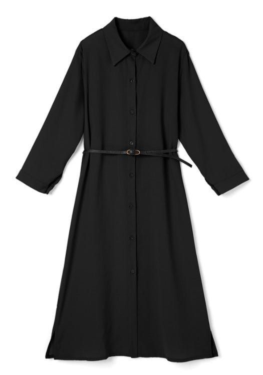 売り切れ前にチェック Grl 黒シャツワンピース で即スタイルアップコーデが叶う モデルプレス