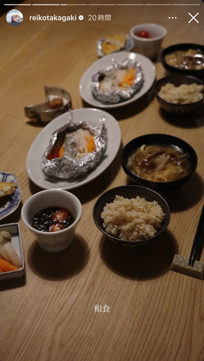 高垣麗子Instagramストーリーズより