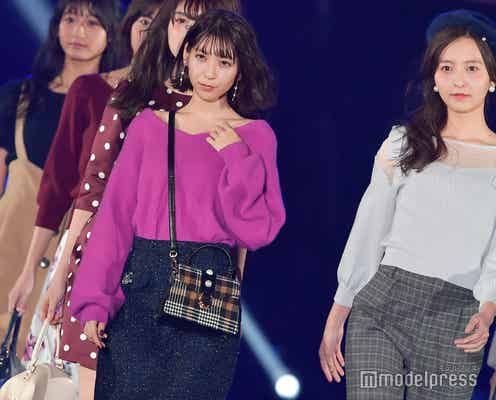 HKT48森保まどか&松岡菜摘ら最強ビジュアルユニット、ランウェイ披露<TGC北九州2018>