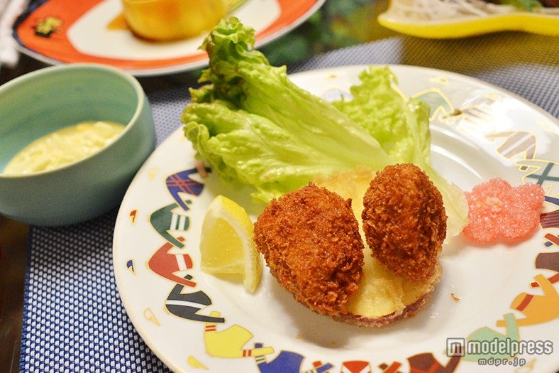 「能登牛会席」、ヒレカツ（秘伝のタルタルソース）／画像提供：割烹たけし
