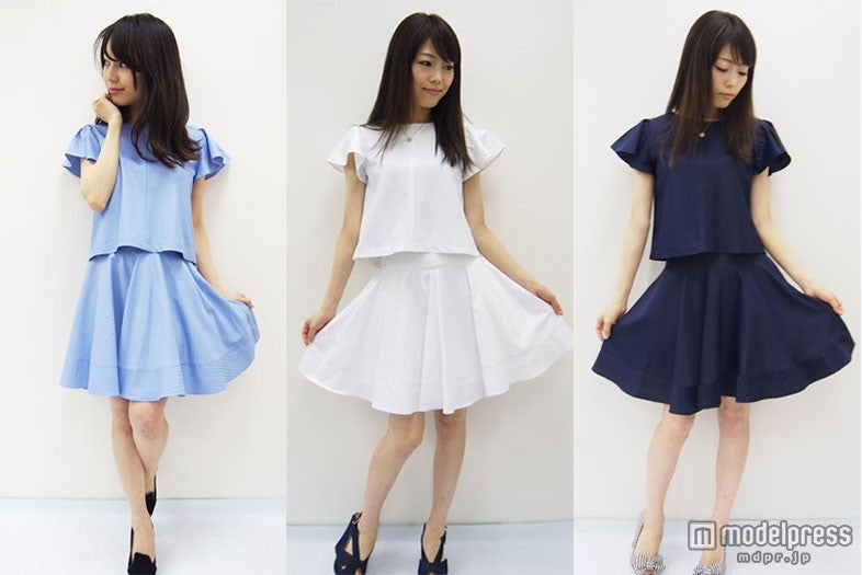 ストライプコットンセットアップ「Marblee」14,904円（税込）