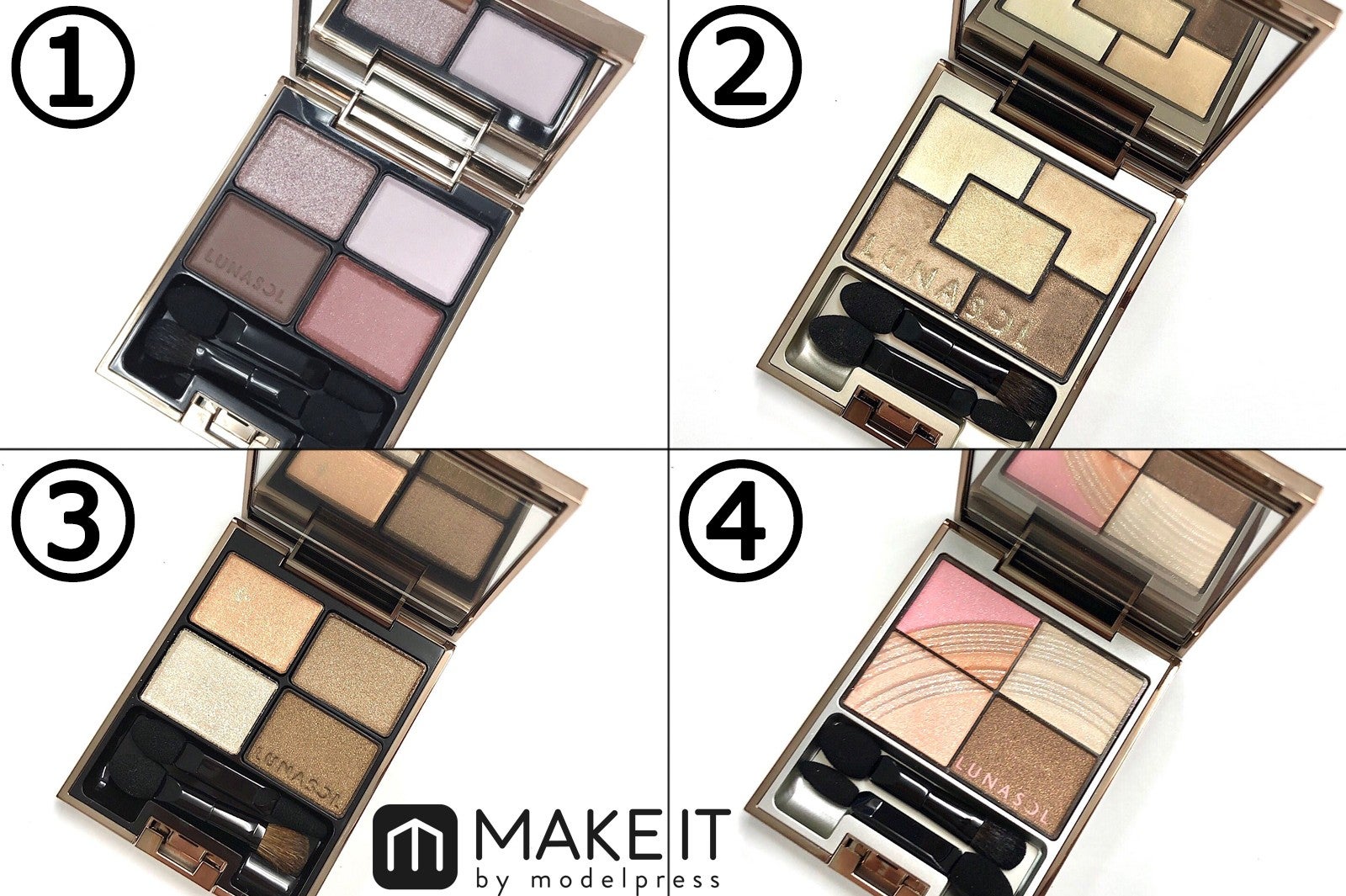 アイメイクを華やかに彩るラメ入りアイシャドウ (C)メイクイット