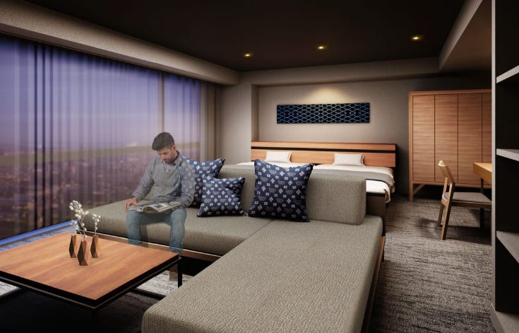 愛媛「レフ松山市駅 by ベッセルホテルズ」“鉄道旅気分”味わえる特別部屋も