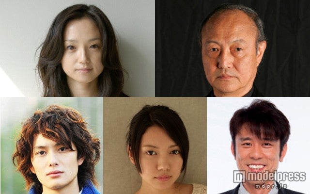 映画「四十九日のレシピ」に出演する（左上から）永作博美、石橋蓮司（左下から）岡田将生、二階堂ふみ、原田泰造