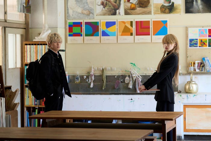 眞栄田郷敦、高橋文哉(C)山口つばさ/講談社(C)2024映画「ブルーピリオド」製作委員会