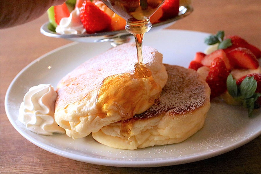 福カフェ 「プリンアラモードパンケーキ」(1,450円)_3