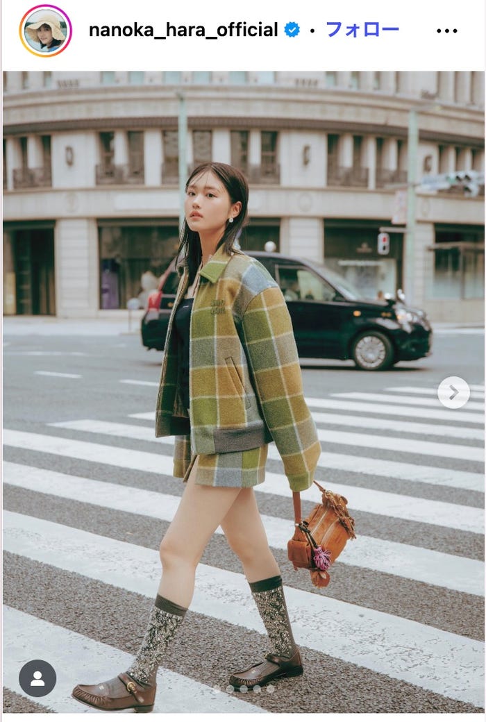 原菜乃華 Instagramより