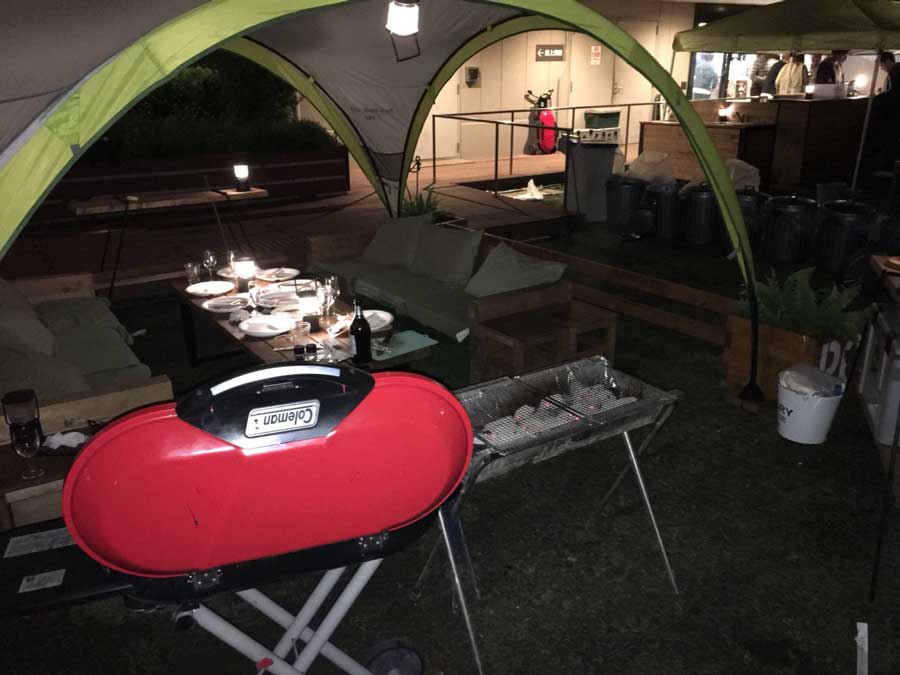 都会の農園バーベキュー広場