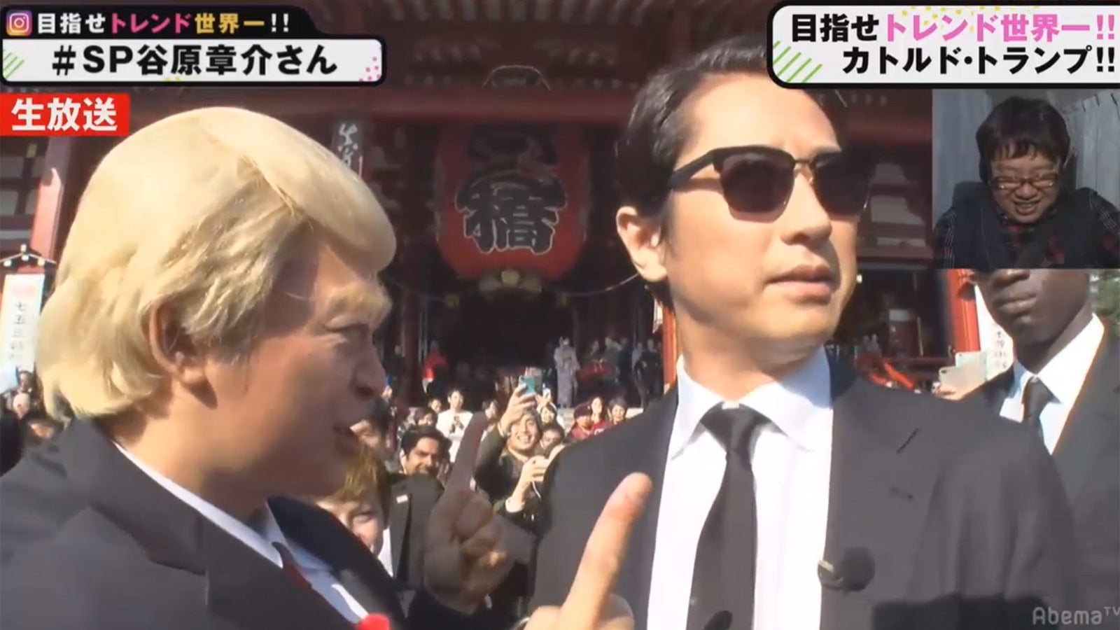 香取慎吾、谷原章介（C）AbemaTV