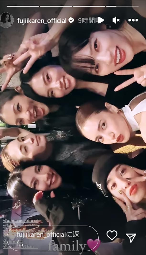 藤井夏恋Instagramストーリーズより