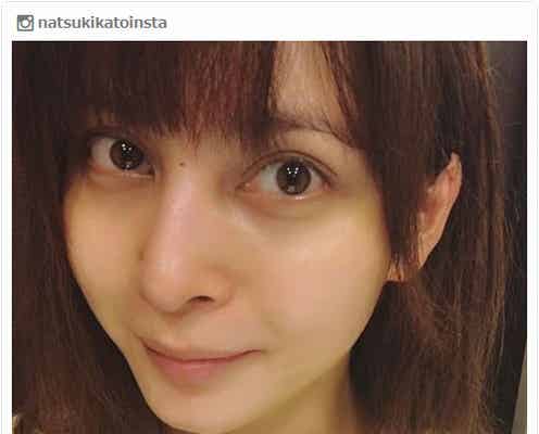 妊娠中の加藤夏希、すっぴん公開で産後ダイエットに意欲「痩せたいけど食欲が止まらない」