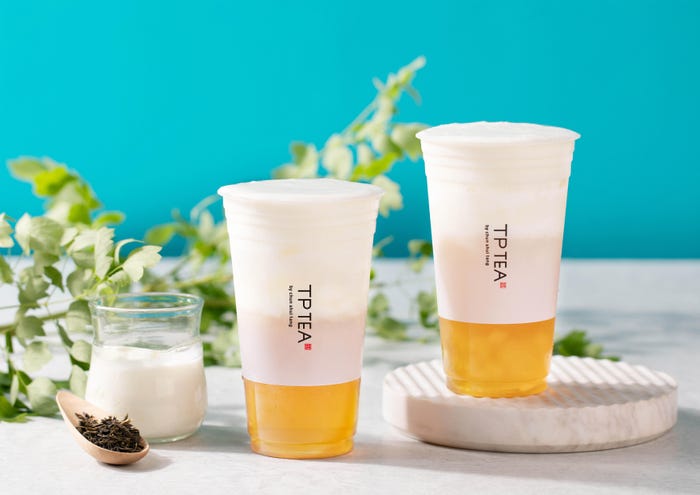 TP TEA「ヨーグルトジャスミンティー」翡翠ジャスミン茶にヨーグルトフォームをON