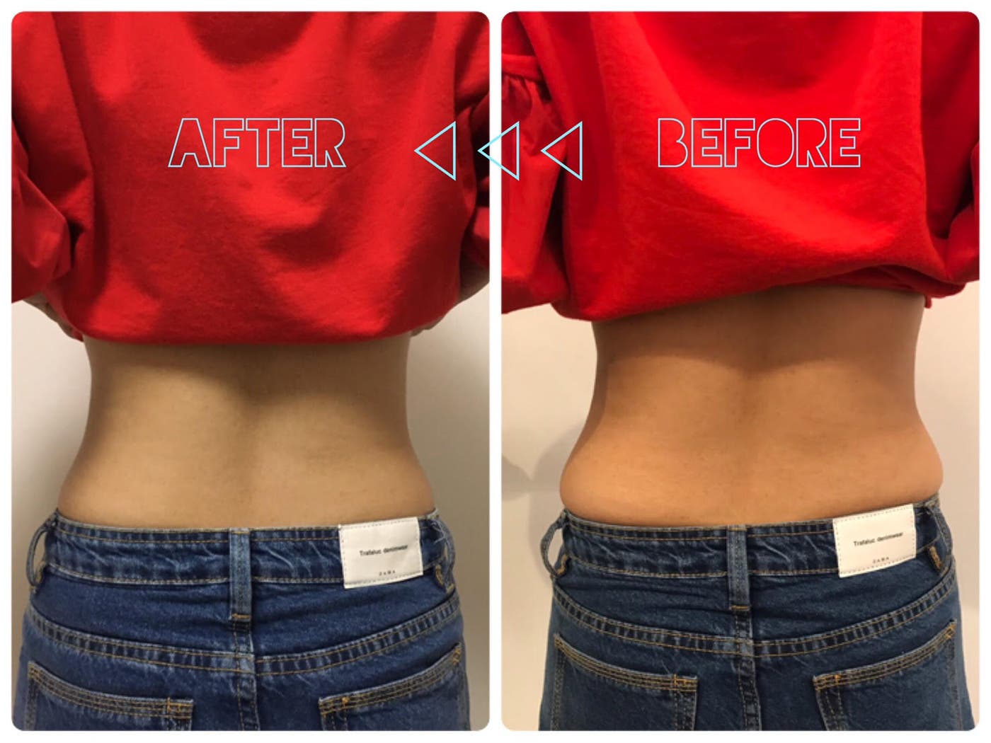 ARISAさん提供画像(同じ服装・角度・縮尺での比較画像)