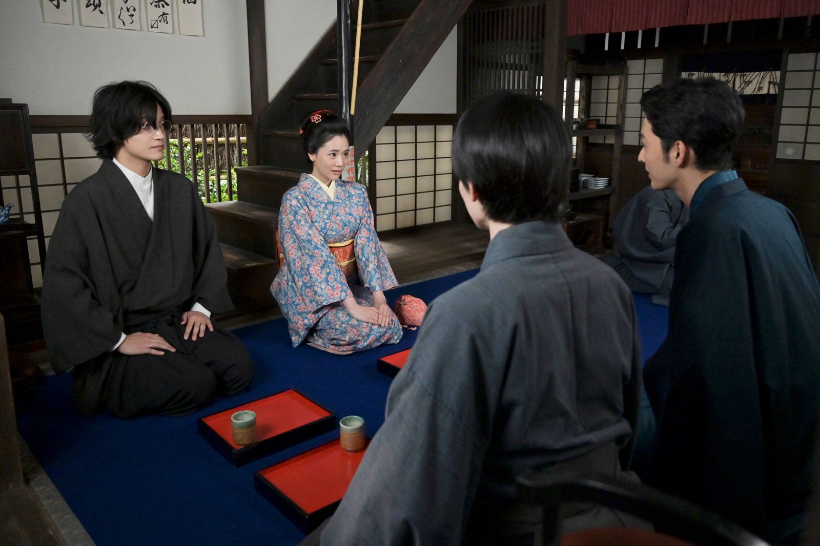 佐野晶哉、早坂美海、林裕太、上杉柊平「風、薫る」第44話（C）NHK