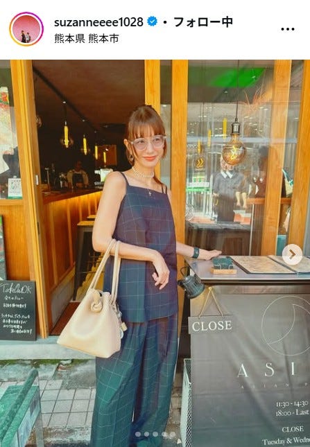 スザンヌInstagramより
