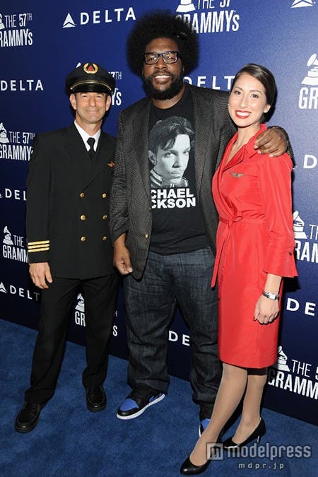 (中央)クエストラブ(Photo by Angela Weiss/Getty Images for Delta Air Lines)