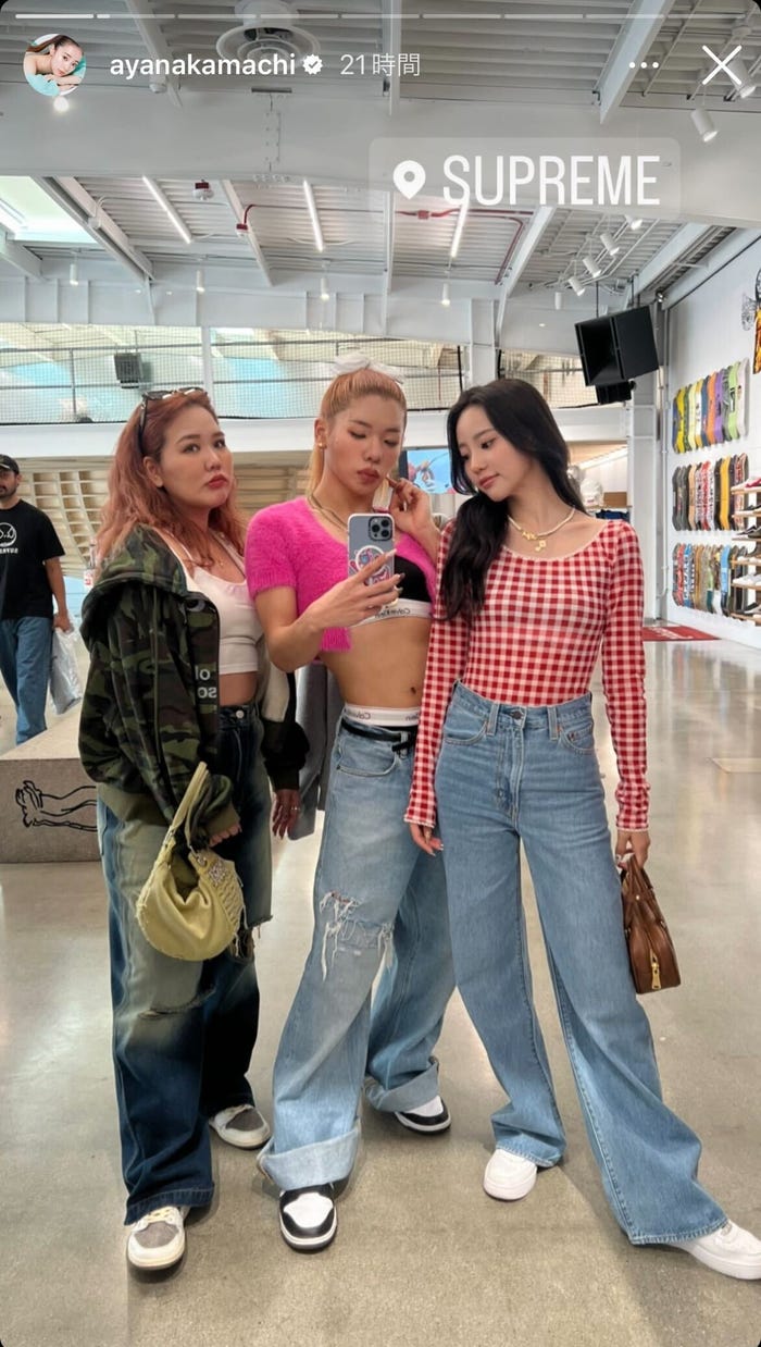 とうあ、RIHO、中町綾/中町綾Instagramストーリーズより