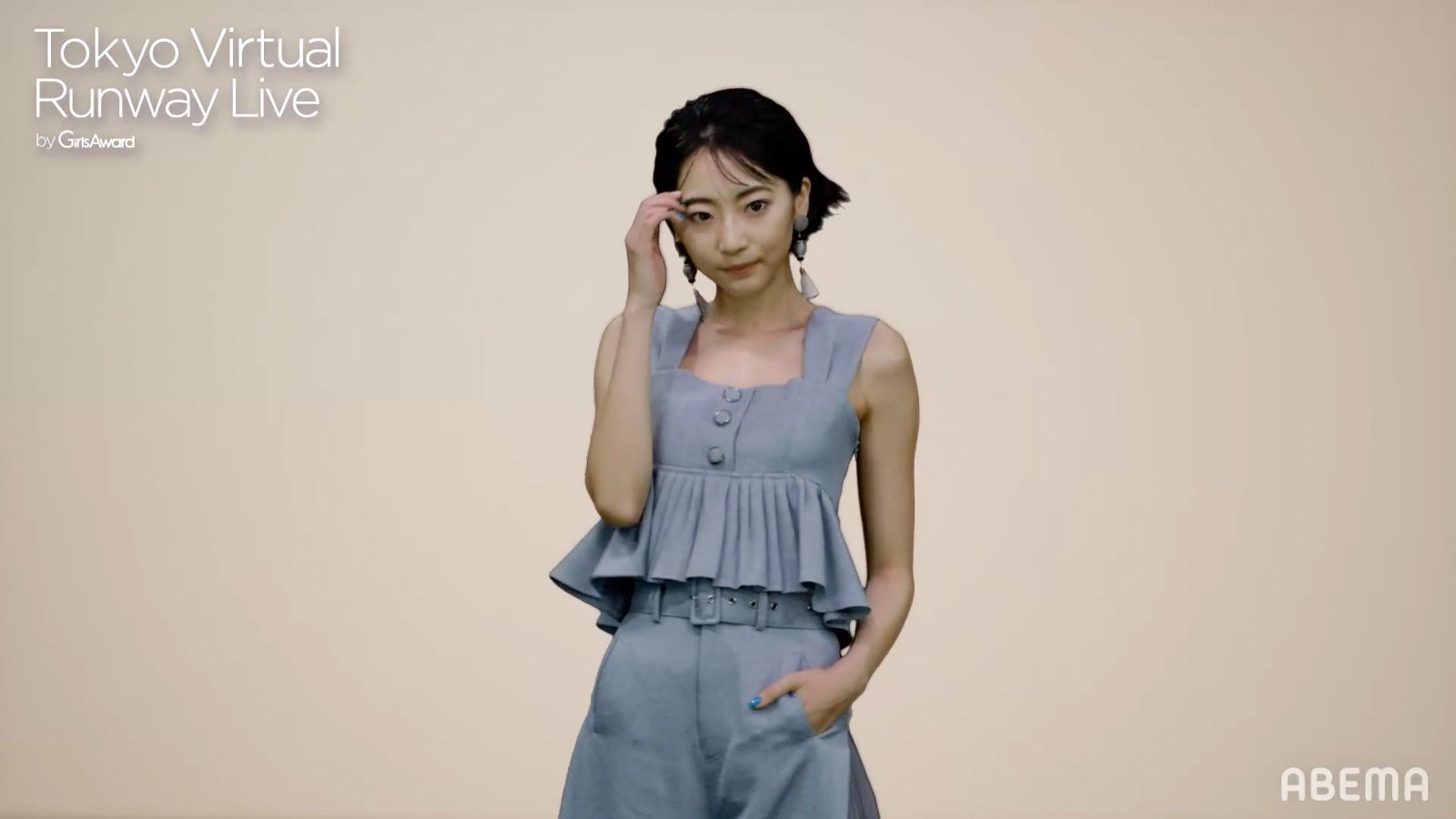 武田玲奈（C）Tokyo Virtual Runway Live by GirlsAward （C）AbemaTV, Inc.