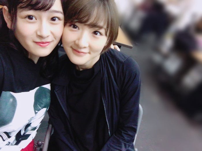 向井葉月、生駒里奈/向井葉月オフィシャルブログより