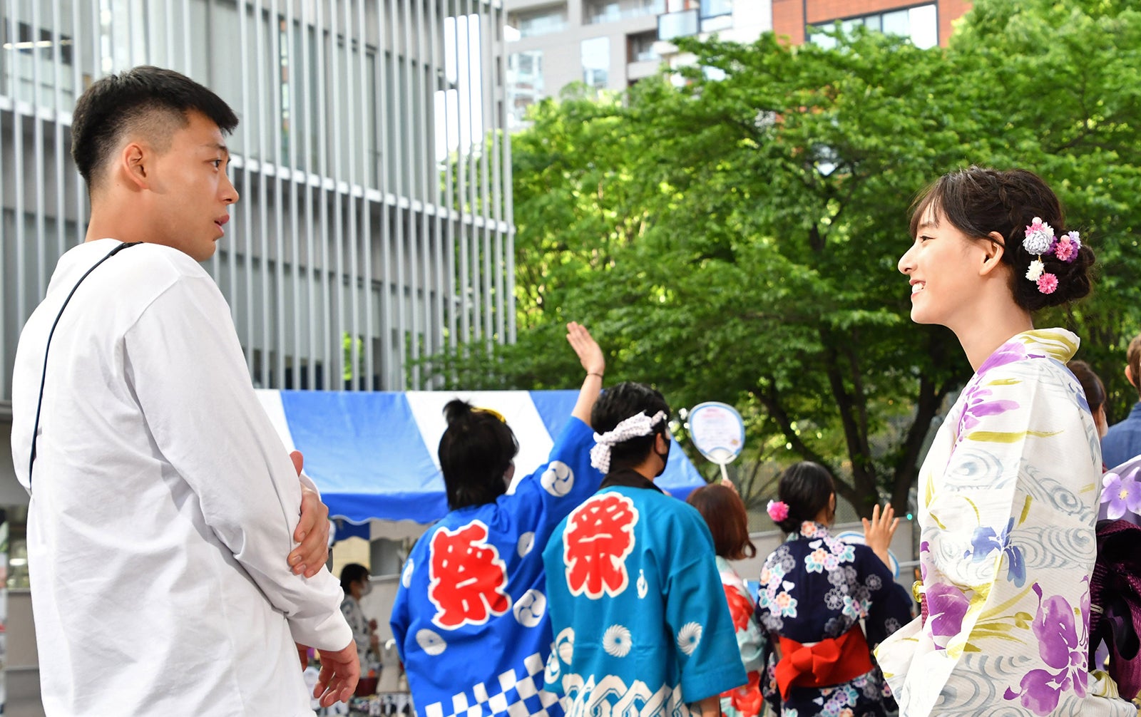 竹内涼真、新木優子 （C）Kwang jin／tv asahi