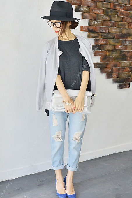 ゆったりシルエットのダメージデニム「coca」2,990円（税込）