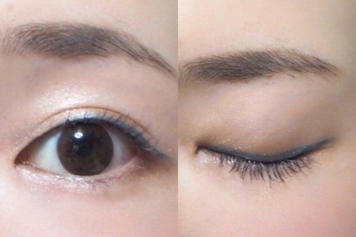 ヌードカラーのアイシャドウと合わせてしっかり入れる