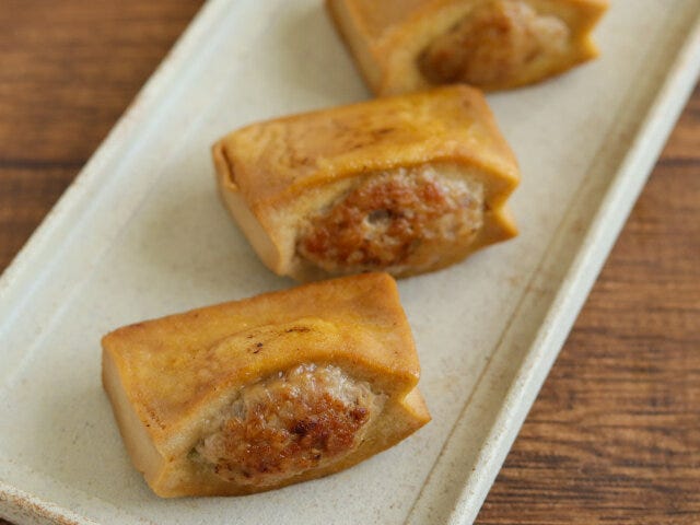 高野豆腐のはさみ焼き　完成