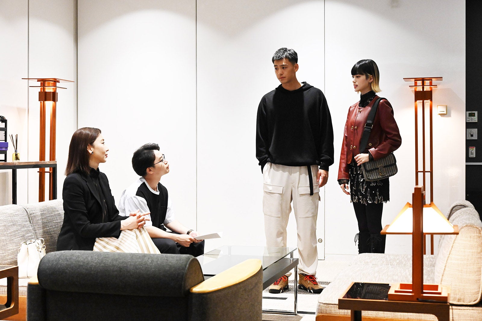 稲森いずみ、矢本悠馬、竹内涼真、平手友梨奈「六本木クラス」第8話より（C）Kwang jin／tv asahi