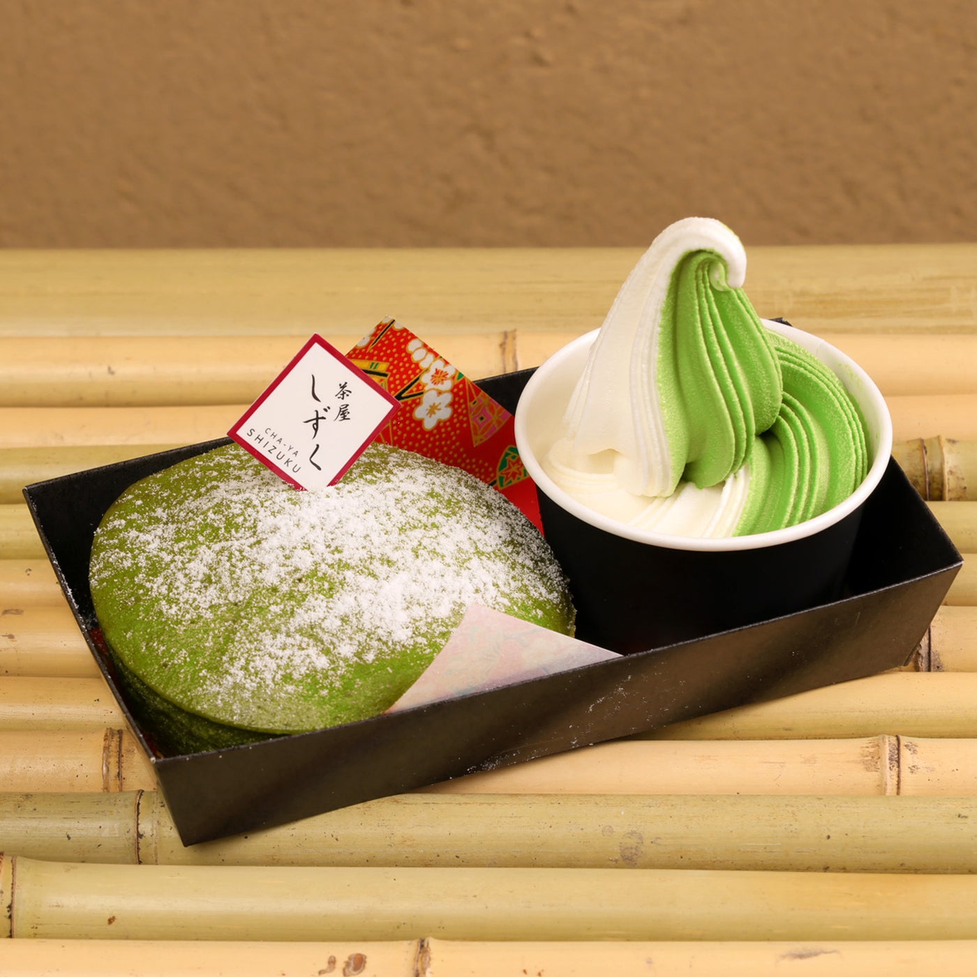 抹茶＆バニラソフトクリームトッピング　￥850／提供画像