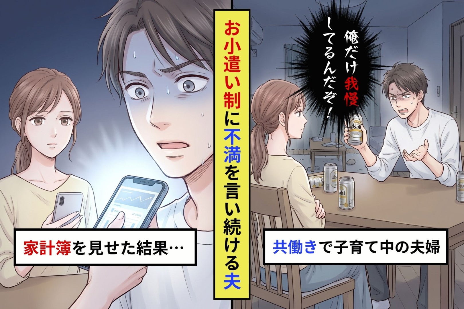 共働きなのに小遣い制が不満だった俺→妻が突きつけた家計簿の数字に何も言えなくなった