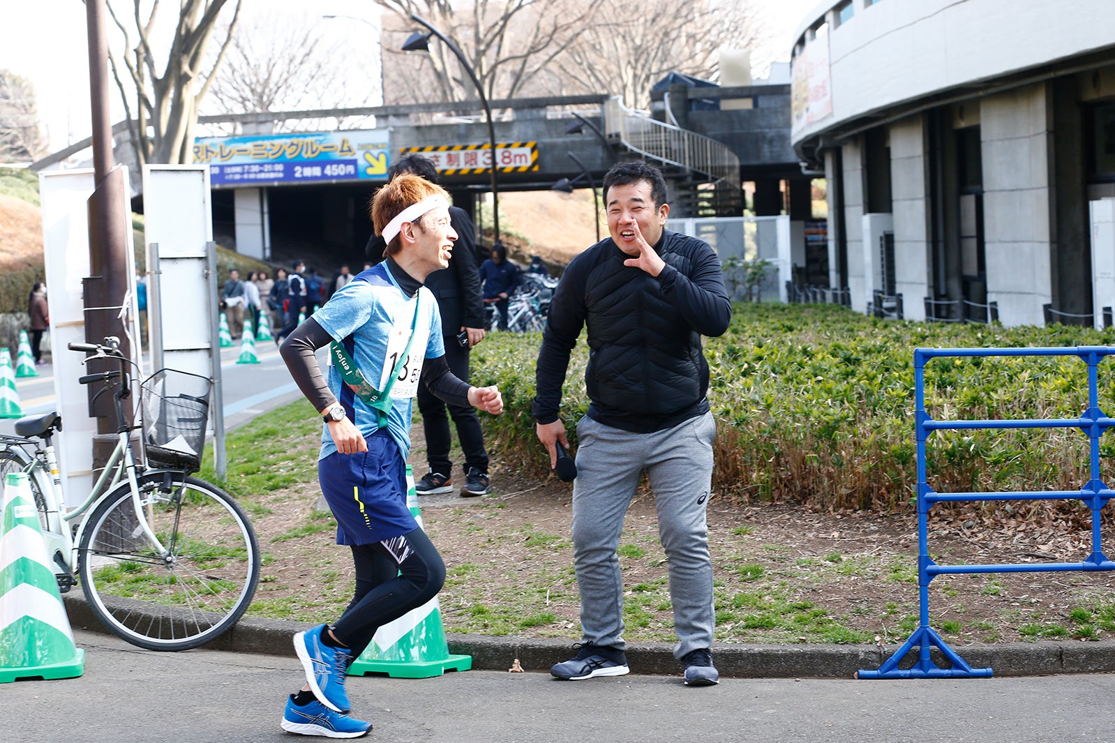 パラ駅伝の様子（提供写真）