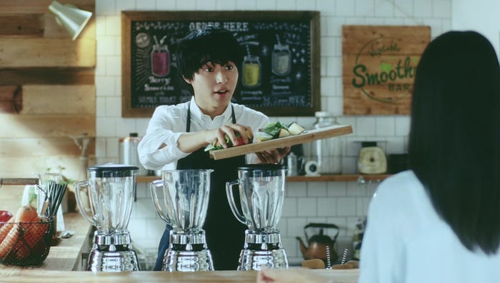 山崎賢人/カゴメ 野菜生活100Smoothie「ベジタブルスムージーバー開店」篇