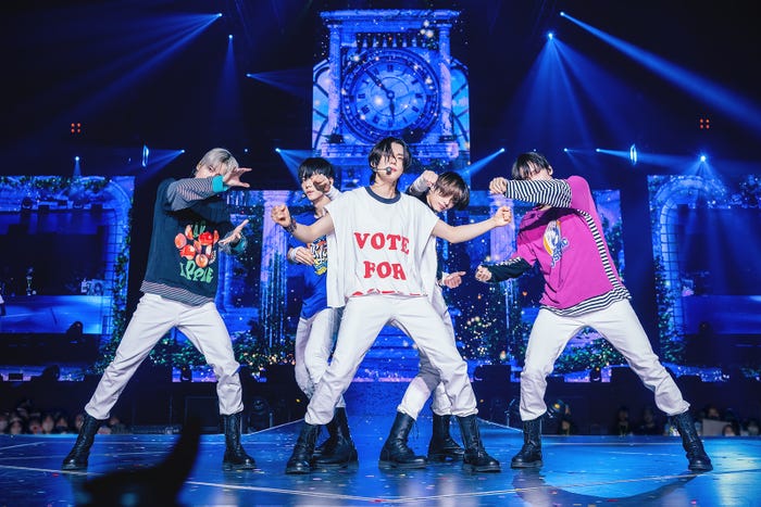 テヒョン、スビン、ヨンジュン、ボムギュ、ヒュニンカイ「TOMORROW X TOGETHER WORLD TOUR<ACT:SWEET MIRAGE>IN JAPAN」4月18日さいたまスーパーアリーナ公演より(P)&(C)BIGHIT MUSIC