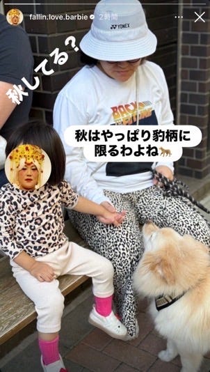 バービーInstagramストーリーズより
