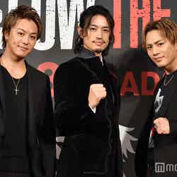 （左から）TAKAHIRO、斎藤工、登坂広臣（C）モデルプレス