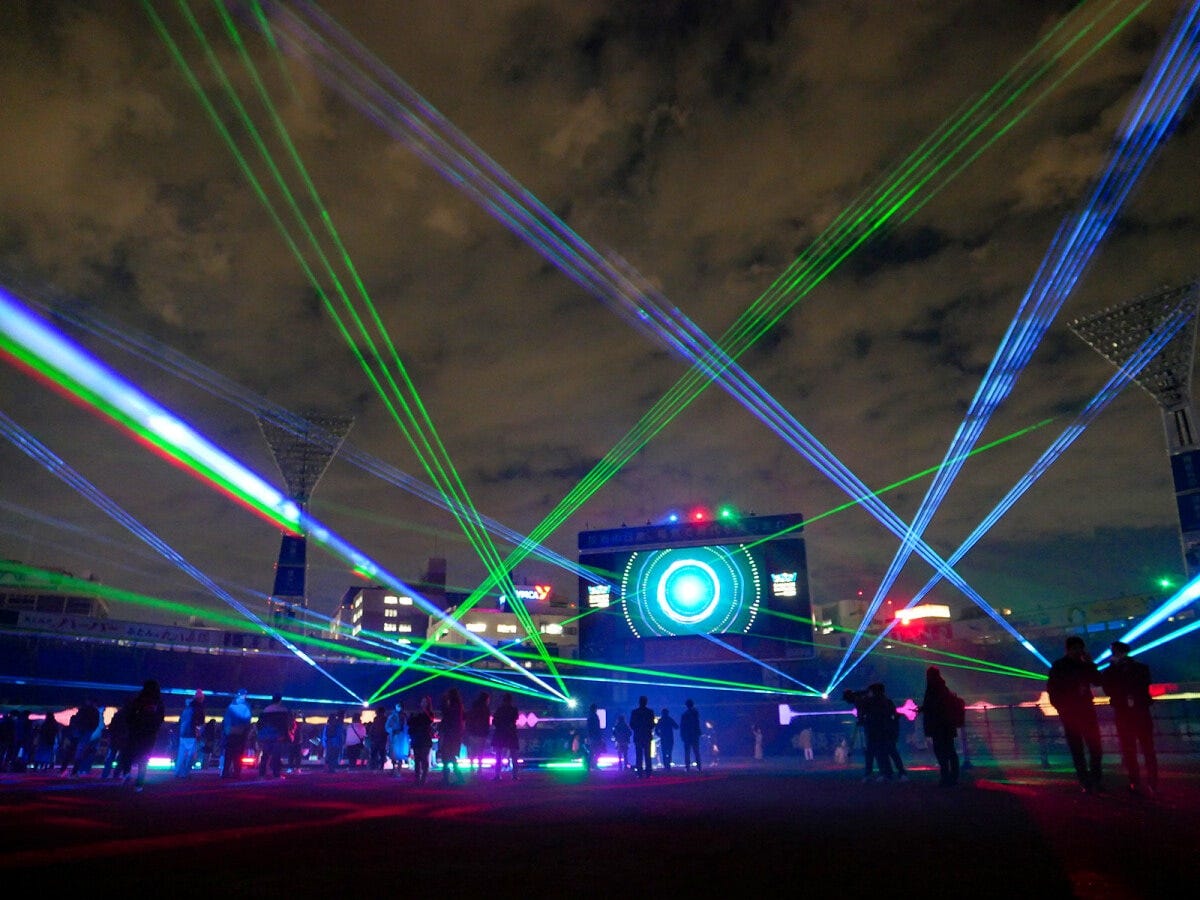 横浜スタジアムがディスコのような空間に様変わり（画像は過去の様子）