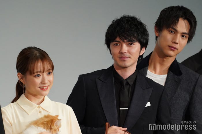 (左から)大原櫻子、林遣都、中川大志 (C)モデルプレス