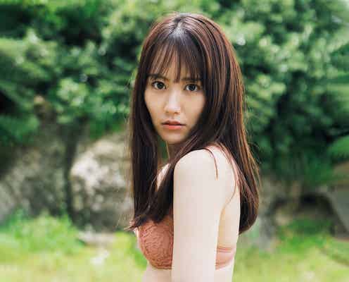 NGT48西潟茉莉奈、素肌際立つスレンダーボディ披露