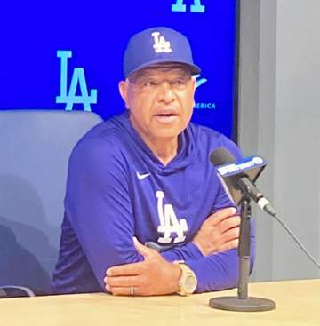 大谷翔平が打撃練習再開へ ロバーツ監督が試合前会見で説明「もし状態がよくなければ」負傷者リスト入り検討へ