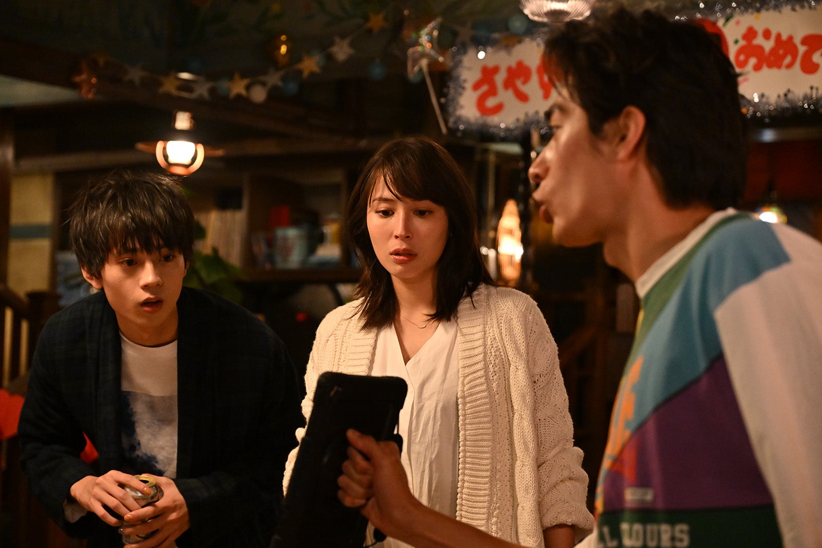 水沢林太郎、広瀬アリス、濱尾ノリタカ「マイ・セカンド・アオハル」第9話より（C）TBS