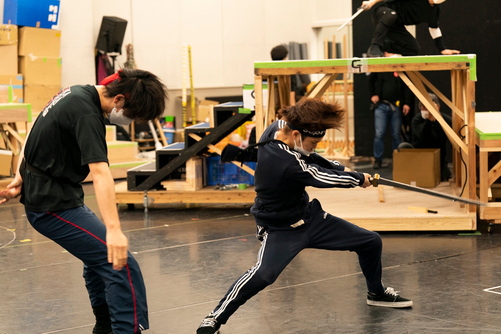 三浦宏規ら／舞台「キングダム」稽古場より （提供写真）