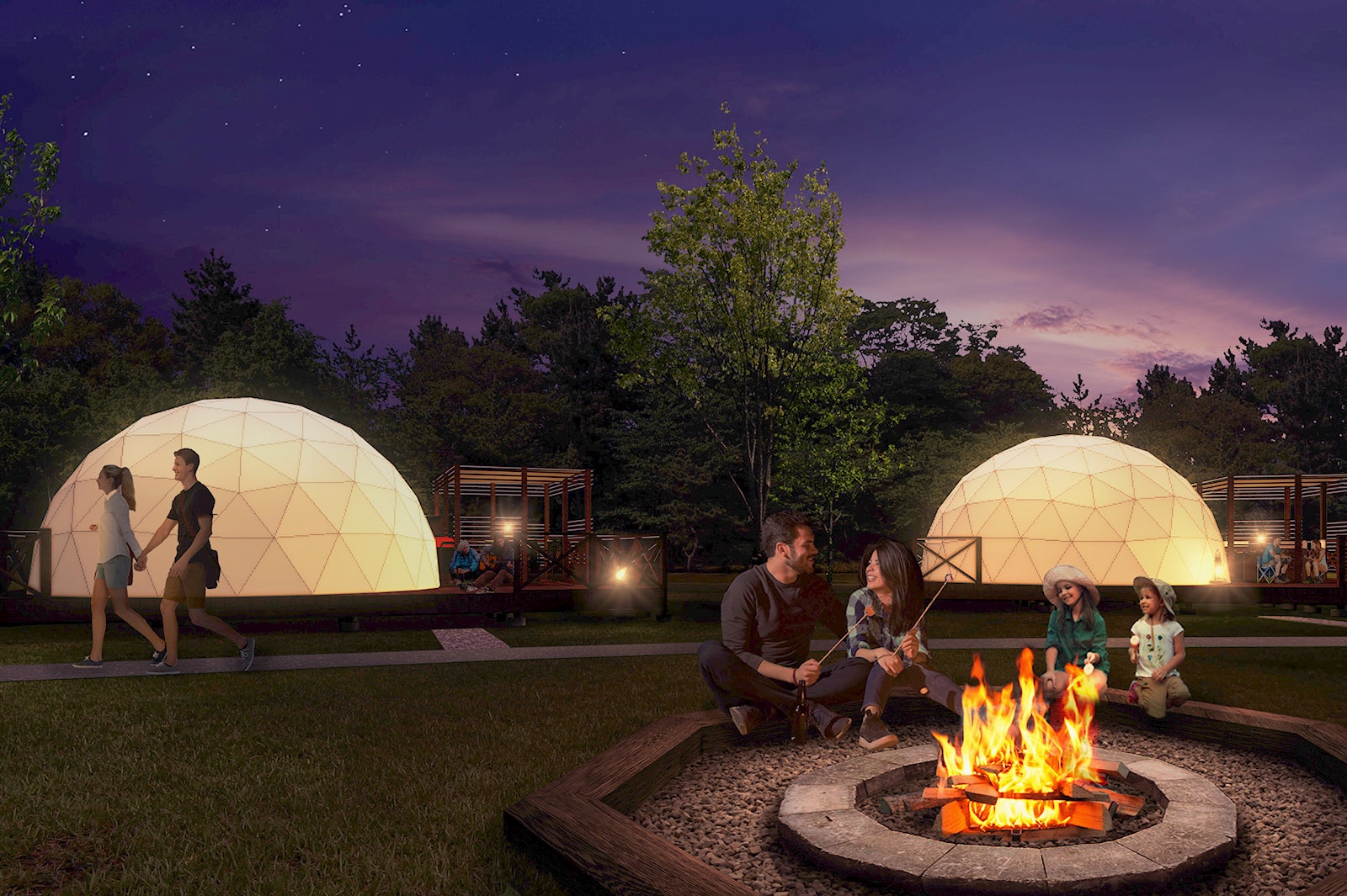 伊勢志摩グランピング グランドーム伊勢賢島／画像提供：マリントピアリゾート