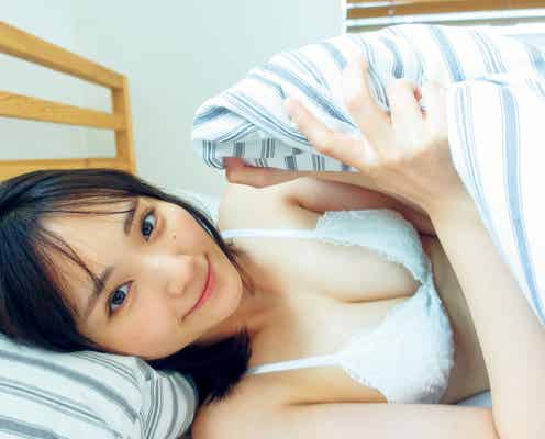 そよん、美バスト&ヒップにドキッ 新婚生活を妄想