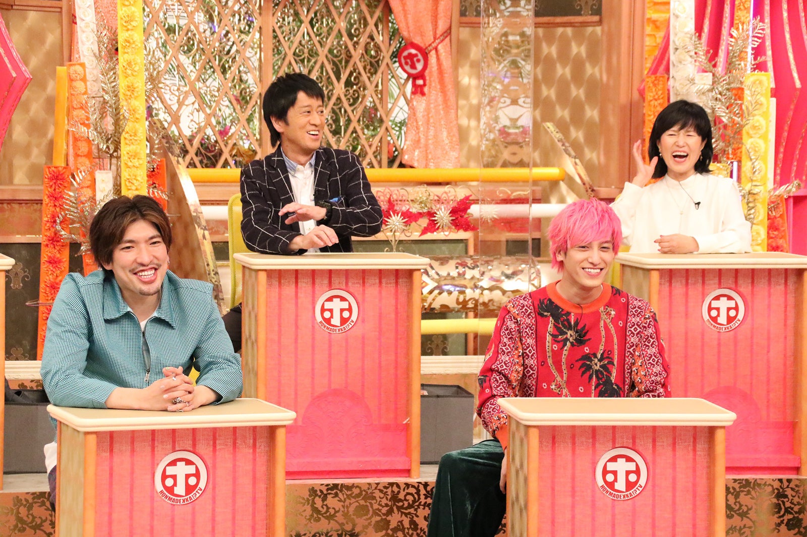 左から）りんたろー。、吉田敬、兼近大樹、磯野貴理子 （C）フジテレビ