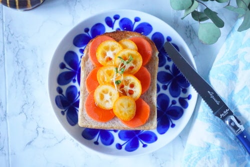 人参と金柑のはちみつサンド