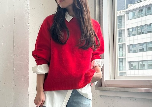 今年は赤ニットがあれば着映え確定！可愛すぎて反則♡大人の華やかコーデ5style