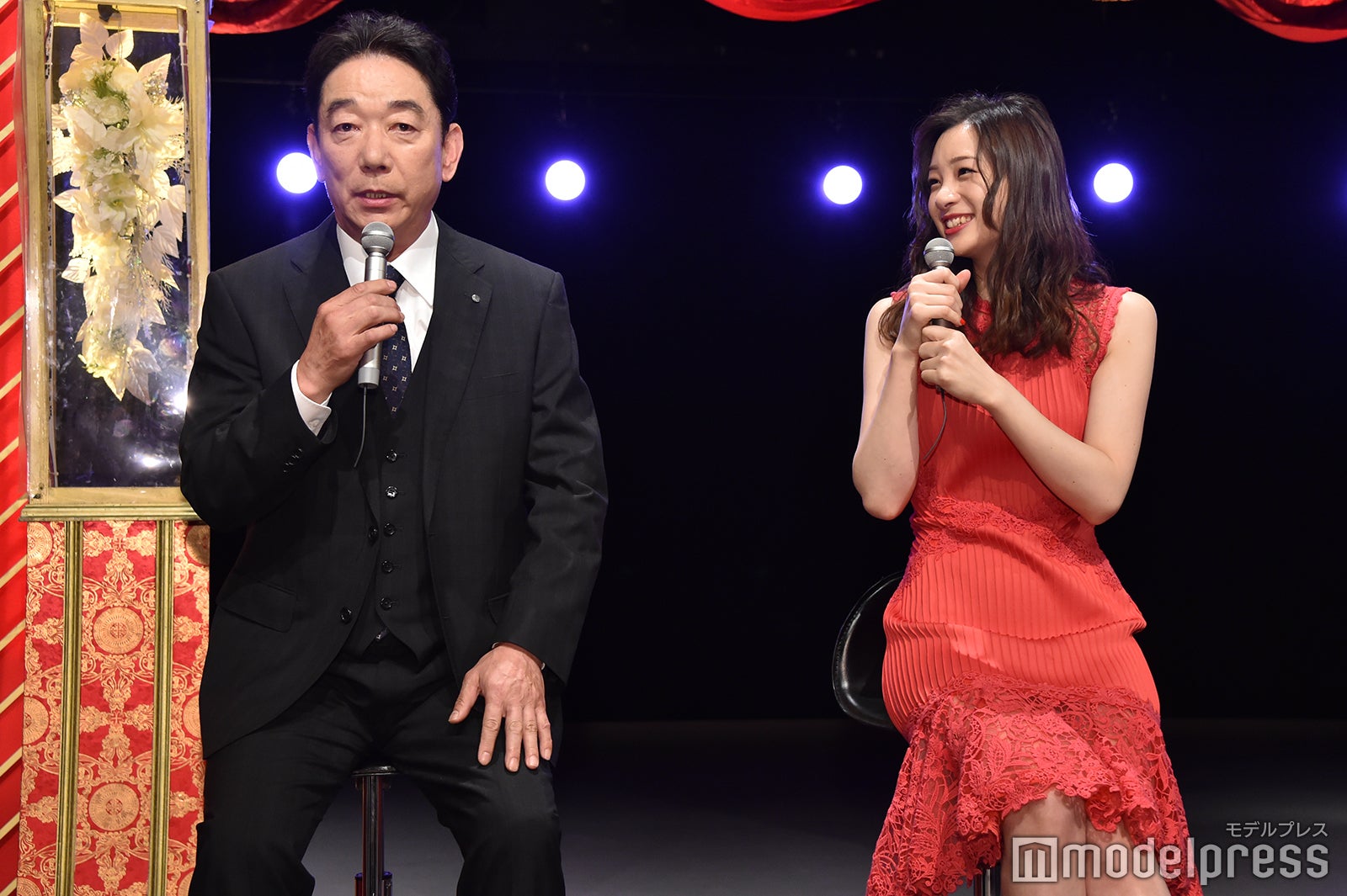 石丸謙二郎、足立梨花（C）モデルプレス