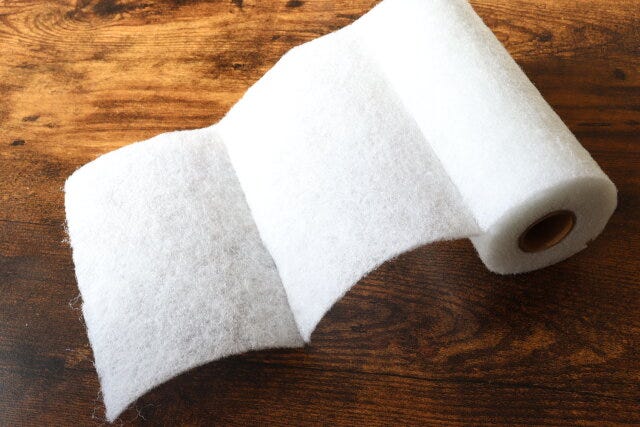 ダイソー シートたわし ダイソーのシートたわしはロール状になっている