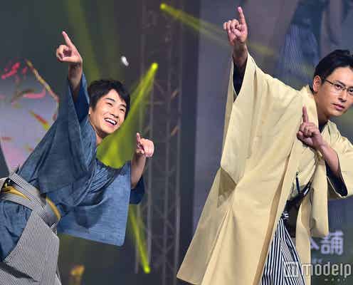 三代目JSB山下健二郎、サプライズ登場で和装“ランニングマン”!前田旺志郎と盛り上げる<神コレ2016A/W>
